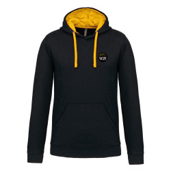 Sweat-shirt capuche contrastée homme